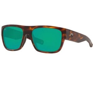 Costa Sampan 580G Tortoise Shell Sunglasses with Green Mirror Lenses